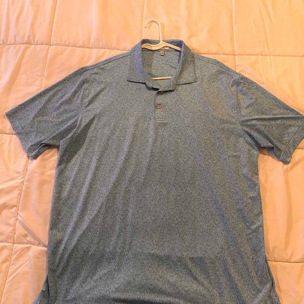 Peter Millar Light Blue Polo Shirt